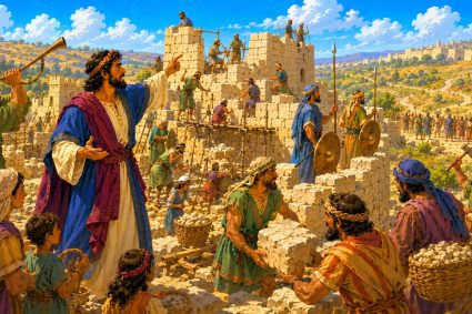🧒📚 Bible Stories to Marvel At | 07.06.2026 | 🏰 Nehemiah | 🛡️ Chap.4 – Courage Despite Opposition